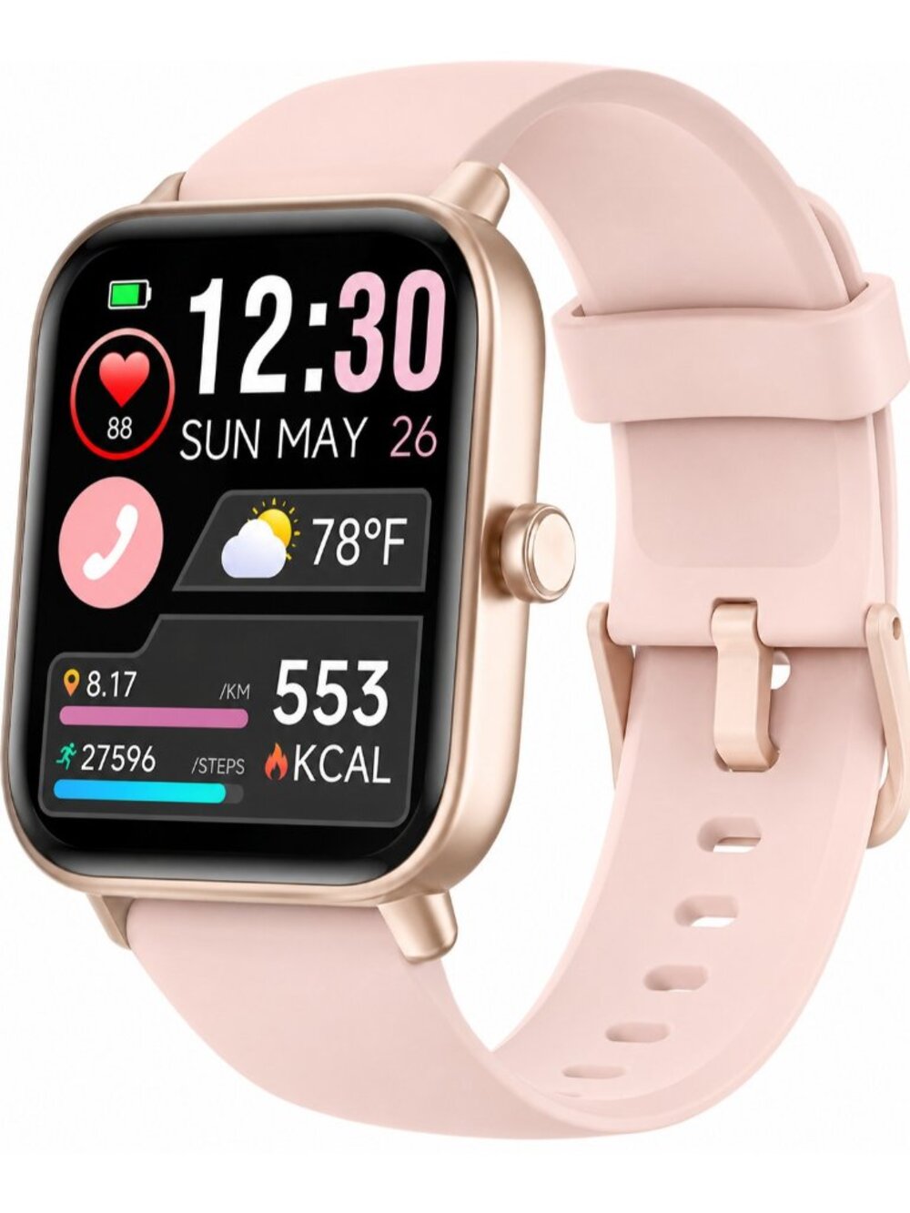 Smart Watches for Women, Smart Watch for iPhone and Android Phones Compatible, A